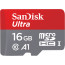 SanDisk 16GB Ultra A1 Micro SDHC Card with Adapter