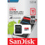 SanDisk 16GB Ultra A1 Micro SDHC Card with Adapter