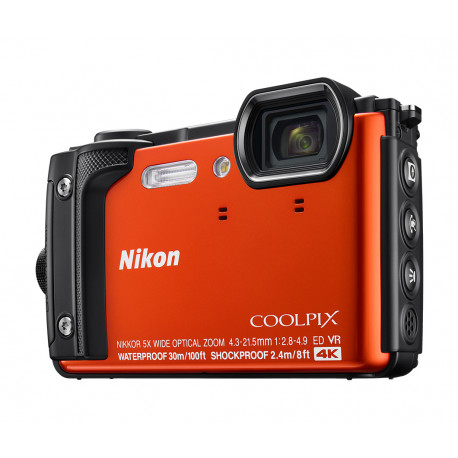  фотоапарат Nikon Coolpix W300 (оранжев) + ПОДАРЪК непромокаема раница Nikon + карта памет Lexar 32GB Professional UHS-I SDHC Memory Card (U1)