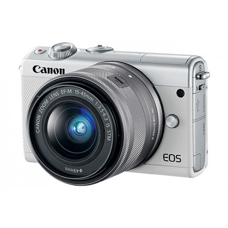 фотоапарат Canon EOS M100 (бял) + обектив Canon EF-M 15-45mm f/3.5-6.3 IS STM