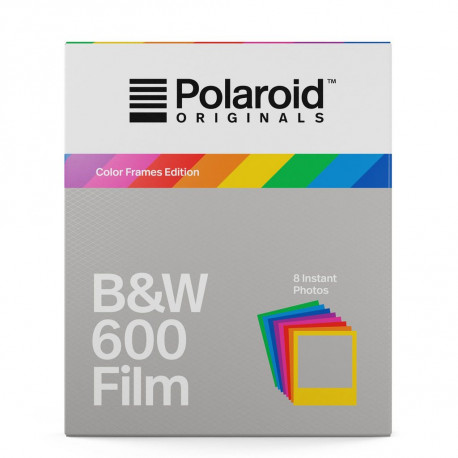 Polaroid 600 black and white with colored frames