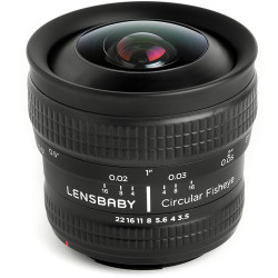 Lens Lensbaby 5.8MM F / 3.5 Circular Fisheye for Sony E-Mount
