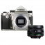 Pentax KP (silver) + Lens Pentax 18-50mm WR