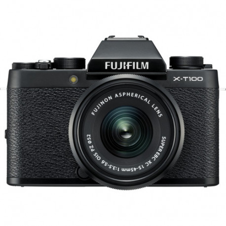 Fujifilm X-T100 (черен) + Lens Fujifilm Fujinon XC 15-45mm f / 3.5-5.6 OIS PZ + Lens Zeiss 32mm f/1.8 - FujiFilm X