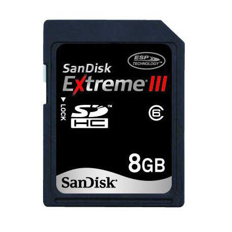 Memory card SanDisk Extreme III SDHC 8GB