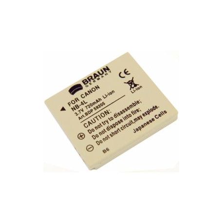 Battery Braun B6 BDP-NB4L - еквивалент на Canon NB-4L