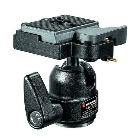 Tripod head Manfrotto 484RC2 Mini Ball Head ябълковидна алуминиева Tripod head Manfrotto 484RC2 Mini Ball Head ябълковидна алуминиева