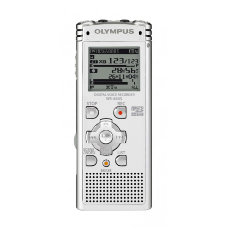 диктофон Olympus WS-650S ( сребрист )+силиконов калъф