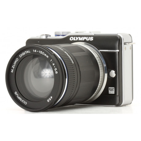  фотоапарат Olympus E-PL1 PEN (черен) + обектив Olympus Micro 14-150mm f/4-5.6
