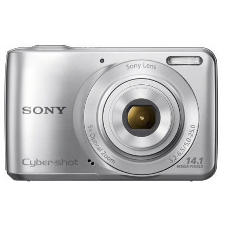 фотоапарат Sony DSC-S5000 (сребрист) + карта памет 2 GB + зарядно у-во + калъф