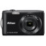 Camera Nikon CoolPix S3300 (черен) + калъф Nikon + карта SD 4 GB