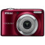 Camera Nikon CoolPix L25 (червен) + калъф Nikon L + зарядно у-во Varta + 2 AA X 2100 mAh 