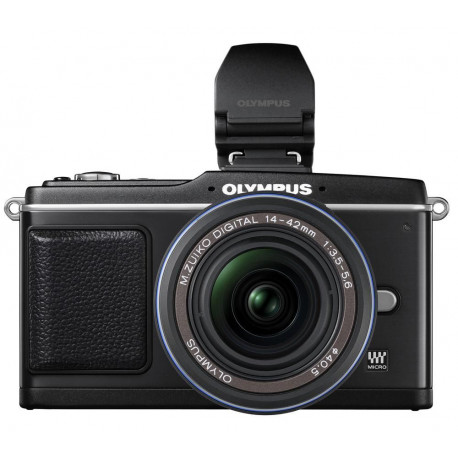 фотоапарат Olympus E-P2 PEN + Визьор VF-2 + обектив Olympus ZD Micro 14-42mm F/3.5-5.6 ED (черен) фотоапарат Olympus E-P2 PEN + Визьор VF-2 + обектив Olympus ZD Micro 14-42mm F/3.5-5.6 ED (черен)