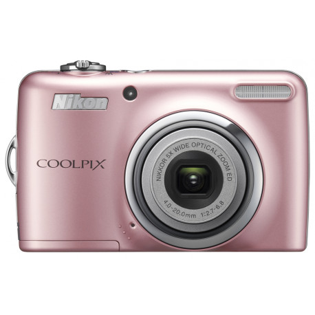 фотоапарат Nikon CoolPix L23 (розов)+ калъф Nikon L + зарядно у-во Varta + 2 AA X 2100 mAh 