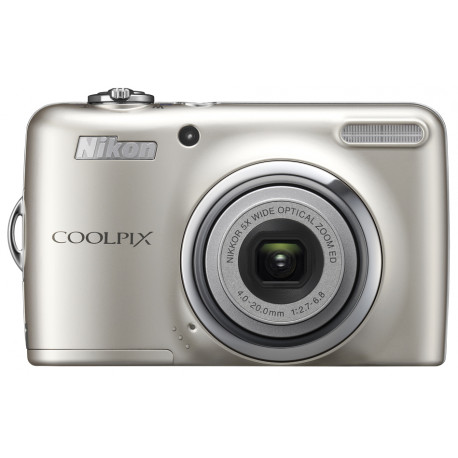 фотоапарат Nikon COOLPIX L23 (сребрист) + калъф Nikon L + зарядно у-во Varta + 2 AA X 2100 mAh фотоапарат Nikon COOLPIX L23 (сребрист) + калъф Nikon L + зарядно у-во Varta + 2 AA X 2100 mAh
