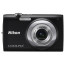 фотоапарат Nikon CoolPix S2500 (черен) + кожен калъф Nikon S + карта памет 2 GB