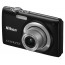 фотоапарат Nikon CoolPix S2500 (черен) + кожен калъф Nikon S + карта памет 2 GB