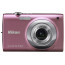 фотоапарат Nikon CoolPix S2500 (розов) + кожен калъф Nikon S + карта памет 2 GB