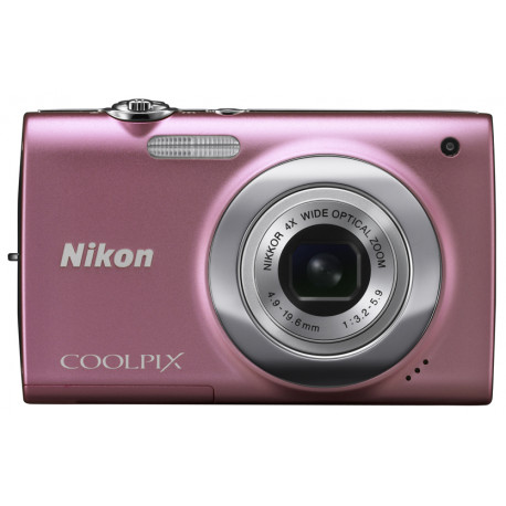 фотоапарат Nikon CoolPix S2500 (розов) + кожен калъф Nikon S + карта памет 2 GB