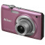 фотоапарат Nikon CoolPix S2500 (розов) + кожен калъф Nikon S + карта памет 2 GB