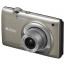 фотоапарат Nikon COOLPIX S2500 (сребрист) + кожен калъф Nikon S + карта памет 2 GB