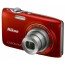Camera Nikon COOLPIX S3100 (червен) + кожен калъф Nikon S + карта памет 4 GB