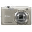 фотоапарат Nikon CoolPix S3100 (сребрист) + кожен калъф Nikon S + карта памет 4 GB