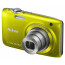 фотоапарат Nikon CoolPix S3100 (жълт) + кожен калъф Nikon S + карта памет 4 GB
