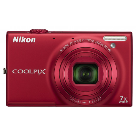 фотоапарат Nikon CoolPix S6100 (червен)