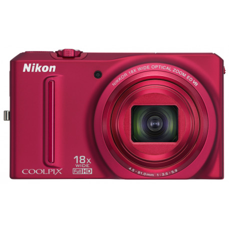 фотоапарат Nikon COOLPIX S9100 (червен)