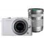 Camera Olympus E-PM1 PEN mini (бял) + Lens Olympus M.ZUIKO DIGITAL ED 14-42mm F/3.5-5.6 (сребрист) + Lens OM SYSTEM (Olympus) MFT 40-150mm f/4-5.6 R MSC black Camera Olympus E-PM1 PEN mini (бял) + Lens Olympus M.ZUIKO DIGITAL ED 14-42mm F/3.5-5.6 (сребрист) + Lens OM SYSTEM (Olympus) MFT 40-150mm f/4-5.6 R MSC black