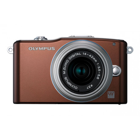 фотоапарат Olympus E-PM1 PEN mini (кафяв)