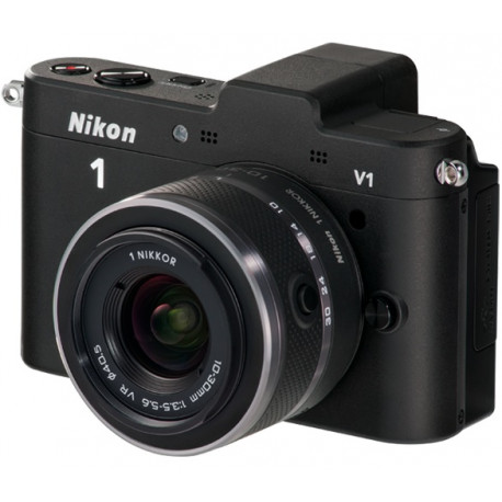  фотоапарат Nikon 1 V1 (черен) + обектив Nikon CX 10mm f/2.8 black