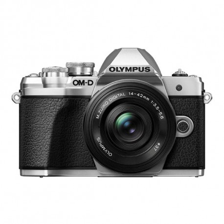 фотоапарат Olympus E-M10 III (сребрист) + обектив Olympus MFT 14-42mm f/3.5-5.6 II R MSC