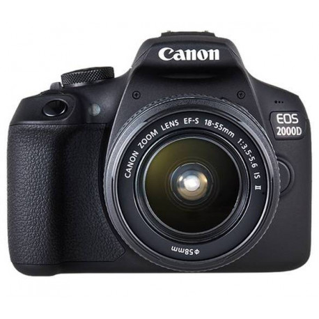 Canon EOS 2000D + обектив Canon EF-S 18-55mm f/3.5-5.6 IS + чанта Canon SB100 Shoulder Bag