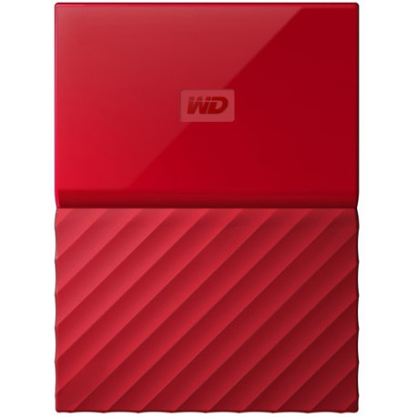 WD MY PASSPORT 2TB HDD 2.5" PORTABLE STORAGE USB 3.0 RED