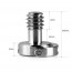SMALLRIG SR-1611 QUICK RELEASE FIXING SCREW 1/4’’ WITH D-RING