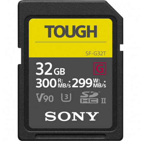 SONY TOUGH SDXC 32GB UHS-II U3 R:300MB/S W:299MB/S SF-32GTG
