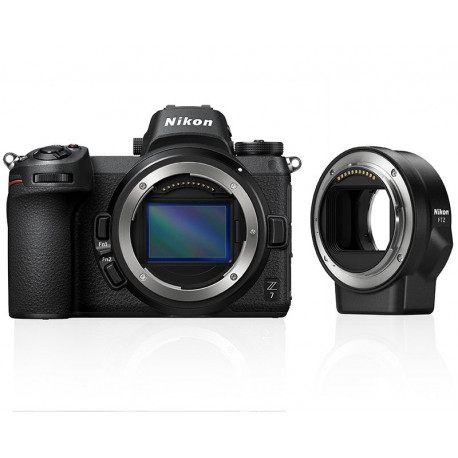 Nikon Z7 + Lens Adapter Nikon FTZ Adapter (F Lenses to Z Camera) + Bag Nikon Leather bag CS-P14 + Memory card Sony XQD 64GB QD-G64E Memory Card