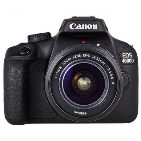 Canon EOS 4000D + обектив Canon 18-55mm F/3.5-5.6 DC III + обектив Canon EF-S 10-18mm f/4.5-5.6 IS STM + обектив Canon EF 50mm f/1.8 STM + чанта Canon SB100 Shoulder Bag