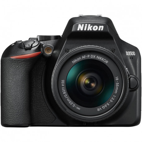Nikon D3500 + Lens Nikon AF-P 18-55mm VR + Accessory Nikon DSLR Accessory Kit - DSLR Bags + SD 32GB 300X