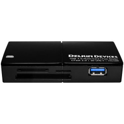 Delkin Devices DDREADER-48 CFast 2.0 / SD UHS-II / Micro SD Card Reader USB 3.0