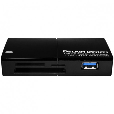 DELKIN DEVICES DDREADER-48 CFAST 2.0 / SD UHS-II / MICRO SD READER USB 3.0