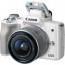 Camera Canon EOS M50 (White) + Canon EF-M 15-45mm f / 3.5-6.3 IS STM Lens + Memory card Lexar 32GB Professional UHS-I SDHC Memory Card (U3)
