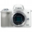 Canon EOS M50 (White) + Canon EF-M 15-45mm f / 3.5-6.3 IS STM Lens