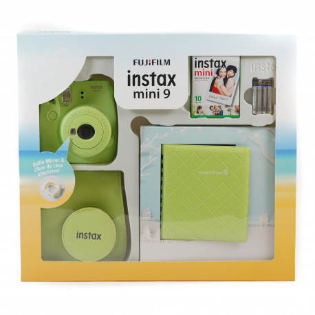 Fujifilm instax mini 9 Instant Camera Lime Green Premium Kit