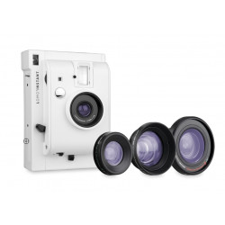 фотоапарат за моментални снимки Lomo LI800W Instant White + 3 обектива