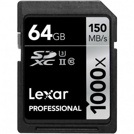 Lexar Professional SDXC 64GB 1000X 150MB / S (revalued)