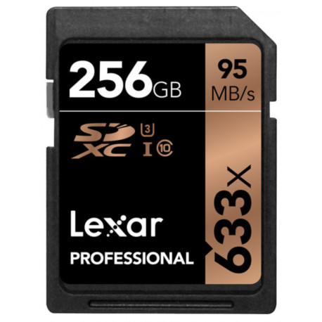 Lexar Professional SDXC 256GB 633X 95MB / S