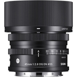 обектив Sigma 45mm F/2.8 DG DN Contemporary - Leica/Panasonic + аксесоар Sigma CH-11 Магнитен държач за капачки за обективи + филтър Sigma Protector Filter 55mm